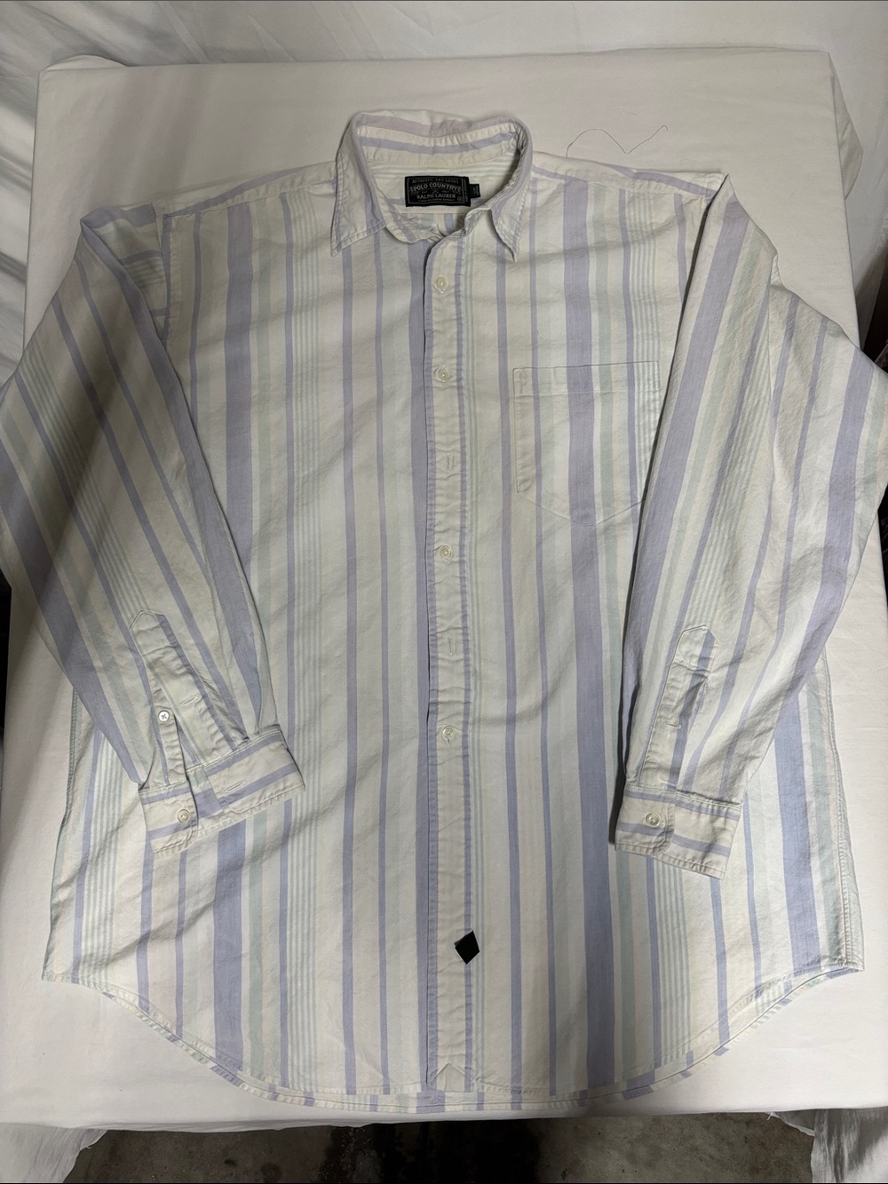 Polo Country Ralph Lauren Vintage Striped Button Down Shirt Men’s XL Cotton